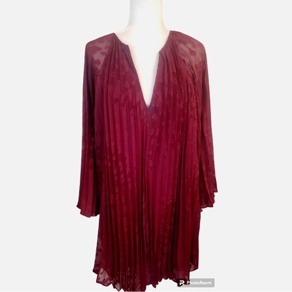 ANTHROPOLOGIE Toulon Pleated Mini Dress - Picture 6 of 6